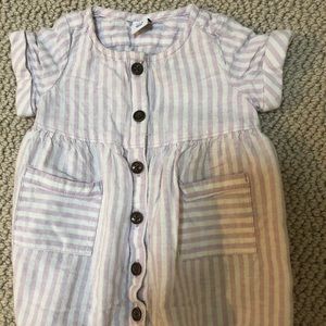 Linen type material baby gap dress